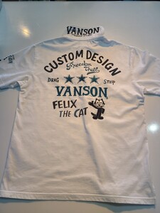 ☆VANSONバンソン☆Felix the cat刺繍プリントポロシャツ