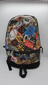 KS2949★ THE NORTH FACE ザ・ノース・フェイス リュック ステッカープリント NM81504 BC DAY Pack BCデイパック 総柄 バックパック