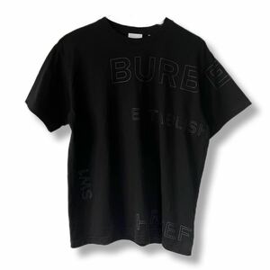 Burberry バーバリー 現行　Tシャツ　ブラック　プリントグラフィック