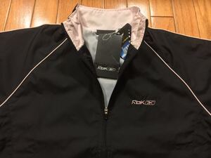 新品 タグ付き Reebok(リーボック)レディース 長袖 ジャケット フルジップ S(T150-160cm)撥水 雨具 アウトドア ゴルフ ガールズ ブラック