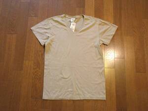 新品 ラルフローレン RRL ダブルアールエル S beige V-NECK