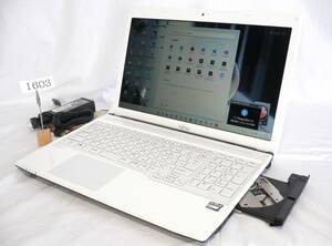 極超美品 富士通 LIFEBOOK AH40/R FMVA40RWJ●15.6HD●AMD E1-2100-1.0GHz●HDD500GB●MEM4GB●Win11Pro●Office2021Pro●Sマルチ即使可