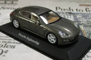 ☆激レア絶版*世界30台*Minichamps*1/43*Porsche Panamera 4 2009 ブラウンメタリック*Porsche Engineering