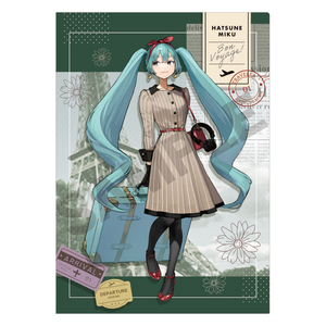 【新品/公式】初音ミク シングルクリアファイル グリーン 公式グッズ colleize