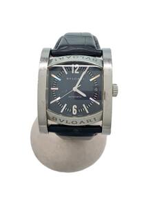 BVLGARI◆自動巻腕時計/アナログ/レザー/BLK/AA44S/20230912日差-28