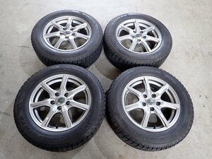 YS9271【送料無料205/65R16】アルファード ヤリスクロスなどに 2021年製 中古スタッドレスセット ▼16×6.5J 114.3/5H ET38▼