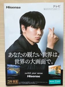 綾野　剛(表紙・中面) ★Hisense期間限定カタログ　★A4サイズ　★新品・非売品