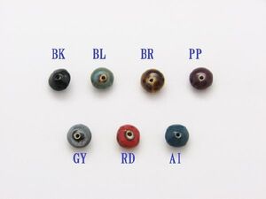 セラミックビーズ ソロバン 12x7mm 7色あり CB04 陶器