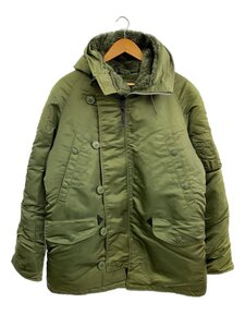 ALPHA INDUSTRIES◆アルファインダストリーズ/ミリタリージャケット/M/ナイロン/グリーン/20024-21