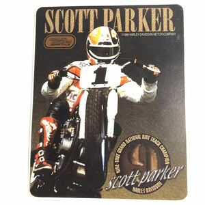 当時物 USA製 デカール ロゴ 90s Harley-Davidson ステッカー ハーレーダビッドソン シール 紙 SCOTT PARKER 