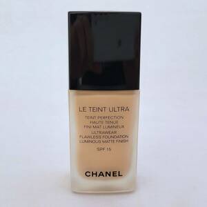 【4087】CHANEL シャネル LE TEINT ULTRA ル タン ウルトラ フリュイド 10 ベージュ SPF15 ファンデーション 30ml 総重量137g 化粧品