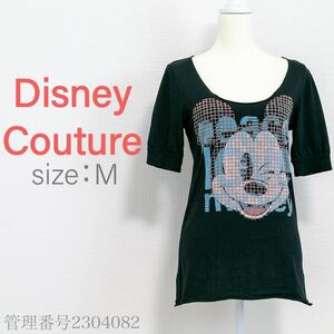 【最終値下げ】Disney Couture(ディズニークチュール)Uネック　半袖Tシャツ　ミッキー　古着　カットソー