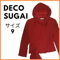 美品USED　DECO SUGAI　フード付きアウター　サイズ9（M相当）