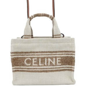 セリーヌ ハンドバッグ カバ タイス スモール ロゴ キャンバス 199162 CELINE 2wayショルダー 【安心保証】