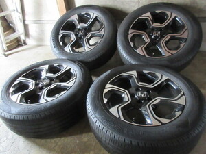 ホンダ RW/RT系 RW1 RW2 CR-V 純正 (ブラポリ) (18x7,5+45 5H/114,3) バリ溝(DUNLOP VEURO VE304) 235/60R18 純正戻し お探しの方に,売切!!