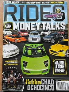 洋書『 RIDES 』　2010年5月号　カスタムカー雑誌　　アメ車、DUB、セレブレティ、ラグジュアリー、DONK、LOWRIDER　　中古