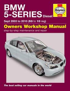 BMW 5シリーズ ディーゼル 2003-2010年 英語版 整備解説書