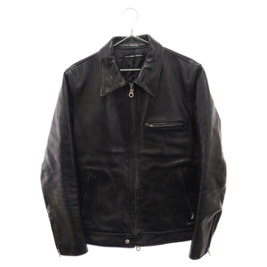 BACK BONE バックボーン 10AW カウハイド シングルレザージャケット ライダースジャケット BB10FW-LB32 ブラック