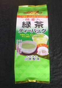 伊勢茶　抹茶入り　緑茶　ティーバッグ 1個　120g（4g×30袋）緑茶　河原製茶　三重県　賞味期限　2025.10.6