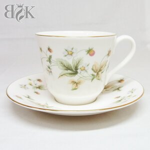 ロイヤルドルトン ストロベリークリーム カップ＆ソーサー STRAWBERRY CREAM コーヒーカップ 陶器 洋食器 ROYAL DOULTON ＋