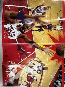 NBA ジョーダン ポスター　HOOP1995年11月号別冊付録　/d6870/07098