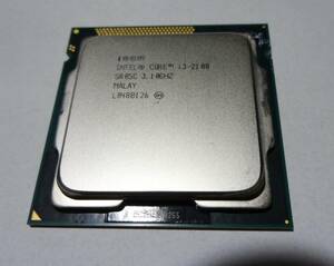 CPU Intel Core i3-2100 3.10Ghz SR05C 動作OKのPCから取り外し