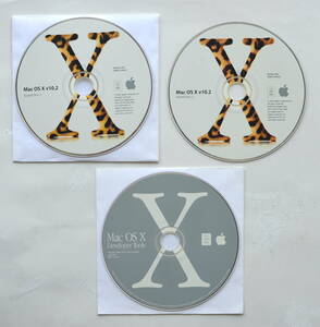 Mac OSX 10.2 Jaguar 正規販売　フルインストール版 CD + 0SX10.2.8 Combo Updata/0S9.2.2Classic