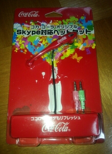 【非売品】　コカ・コーラ　スカイプ対応　イヤホン　COKE