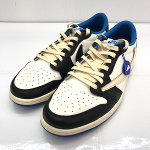 【中古】Travis Scott×Fragment×NIKE AIR JORDAN 1 Low OG SP Military Blue サイズ29.0cm DM7866-140[240091352275]