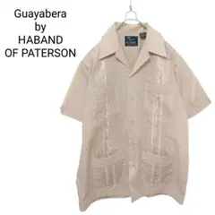 【Guayabera】vintage 刺繍入り キューバシャツ A-1796