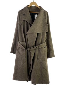 ESSAY◆GURKHA COAT/グルカコート/チェスターコート/S/ウール/BRW/ES11C-01