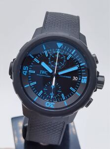 中古美品 保証書あり IWC アクアタイマー IW379504 クロノグラフ 50イヤーズ サイエンス フォー ガラパゴス 限定500本 自動巻き メンズ 