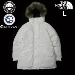 1円～!売切!【正規新品】THE NORTH FACE◆W EXPEDITION MCMURDO PARKA ダウンコート US限定 撥水 RDS アンタークティカ(L)白 190122-B-160