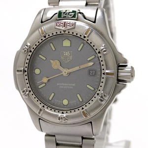 【中古】TAG HEUER プロフェッショナル200m クオーツ メンズ グレー 999.208