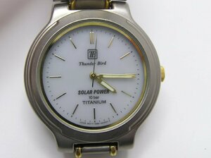 ★ハローカメラ★1円スタート 3777 CITIZEN シチズン Thunder Bird ソーラー 腕時計 動作品 10br TITANIUM 5080-A81627