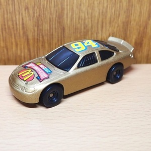 ホットウィール　ミニカー　フィギュア　マクドナルド　ナスカー　ゴールド　1998　 HotWheels　マテル　アメトイ　ミールトイ