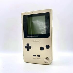 美品 任天堂 GAMEBOY LIGHT ゲームボーイライト 本体 ゴールド MGB-101 Nintendo ニンテンドー 動作確認済み