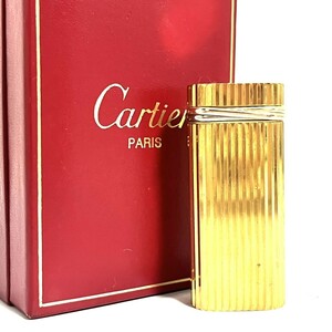 1円スタート Cartier カルティエ ライター ガスライター トリニティ ローラー式 喫煙具 E2829