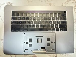【完動品】Apple MacBookPro 2017 Mid 15インチ A1707 メインフレーム TOUCH BAR USキーボード パームレスト バッテリー付　スペースグレイ