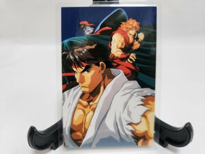 ストリートファイター2 ラミネートカード ラミカ 版権シール 当時物 STREET FIGHTER 2 リュウ ケン ベガ Ryu Ken Vega 