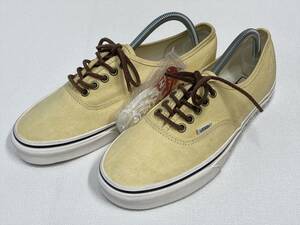 激レア!! VANS WILD & FREE オーセンティック 薄黄色 レザー紐 US13 (31cm) アメリカ企画限定!! バンズ Authentic 未使用