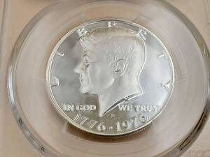 1976-s ケネディー 建国200周年記念 50セント 銀貨 PCGS PR70 DCAM Kennedy Silver Coin ハーフダラー