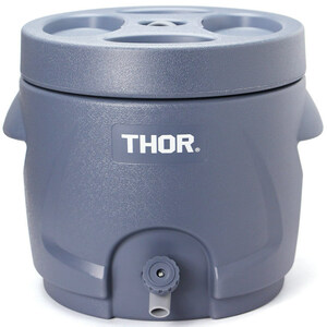 THOR ソー 10L ウォータージャグ グレー 幅30.5×奥行き34×高さ30cm ポリプロピレン製 保冷 保温 スポーツドリ