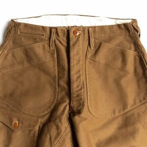 【美品】FREEWHEELERS GREAT LAKES GMT. MFG. CO【 TIMBER CRUISER BREECHES】32 モールスキン ブリーチズ モーターサイクルパンツ 2409052