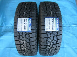 FALKEN WILDPEAK A/T3W 225/75R16 115/112Q 新品タイヤ2本 在庫有 2023年製 ファルケン ワイルドピーク LT225/75-16 ジムニー チェロキー