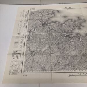 古地図 地形図 五万分之一 地理調査所 昭和28年応急修正 昭和32年発行 臼杵 大分県