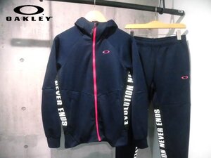 OAKLEYオークリーENHANCE GRID FLEECE JACKET 9.7 x PANRS ウォーム グリッド ジップパーカー セットアップS M/上下セット/メンズ/程度良好