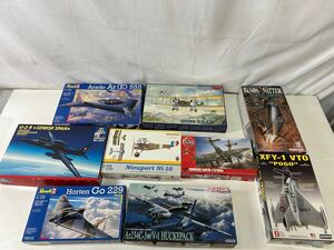 【同梱不可】Revell ITALERI等 戦闘機9点まとめ ミリタリー 未検品 内袋開封品有 ジャンク扱い【40263】