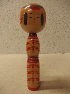 1130599a【佐藤雅弘 弥次郎系 伝統こけし】木工/工芸品/置物/H37cm程/中古品