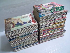 3.昭和レトロ 雑誌いろいろ 全80冊 週刊誌 サンデー毎日 朝日 読売 新潮 大衆 明星 平凡 プレイボーイ 女性セブン 古本 ジャンク